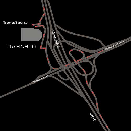 Схема проезда Панавто МКАД 50-й км